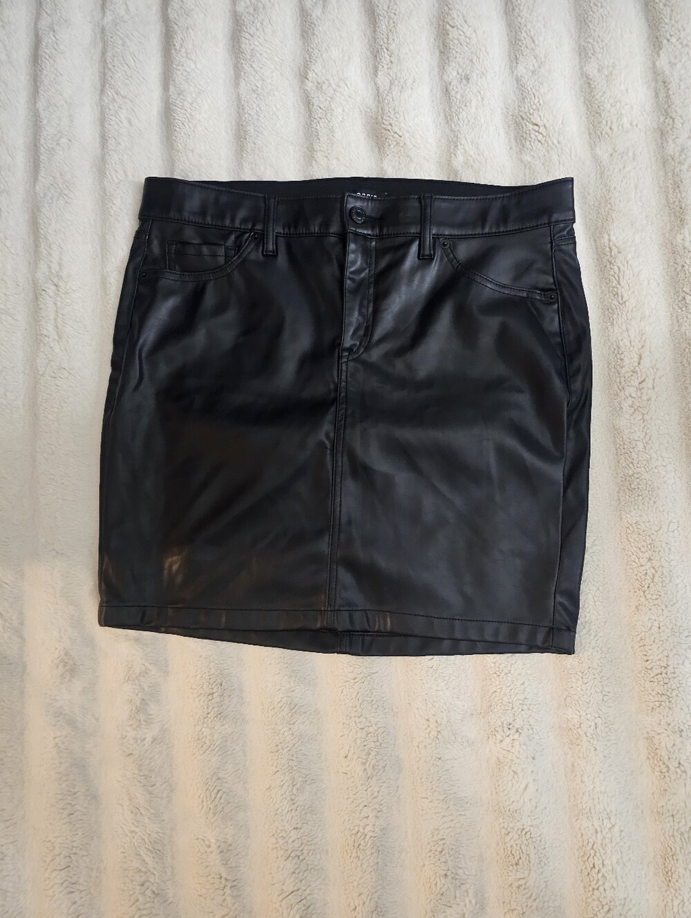 torrid Black Faux Leather Mini Skirt